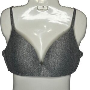 Danskin Intimates T-Shirt‎ Bra Everyday Comfort Heather Gray 38C